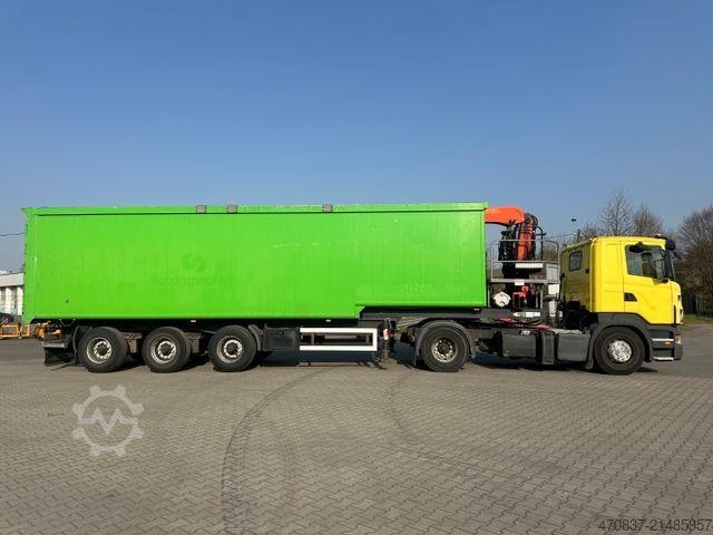 Tipper semitrailer Reiling Glas Recycling / Palfinger PK 18000