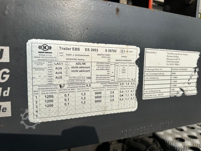 Tipper semitrailer Reiling Glas Recycling / Palfinger PK 18000