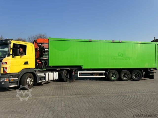 Tipper semitrailer Reiling Glas Recycling / Palfinger PK 18000