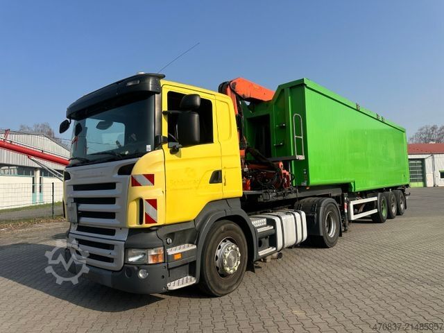 Tipper semitrailer  Reiling Glas Recycling / Palfinger PK 18000