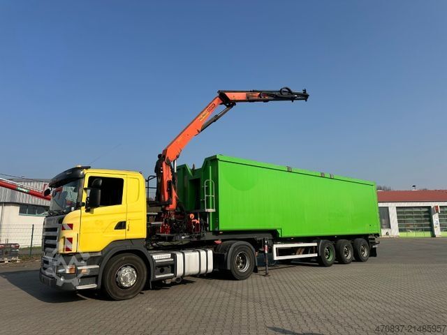 Tipper semitrailer Reiling Glas Recycling / Palfinger PK 18000