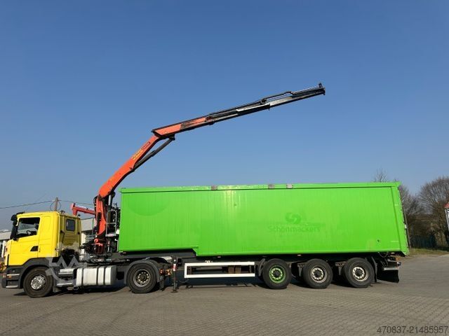 Tipper semitrailer Reiling Glas Recycling / Palfinger PK 18000