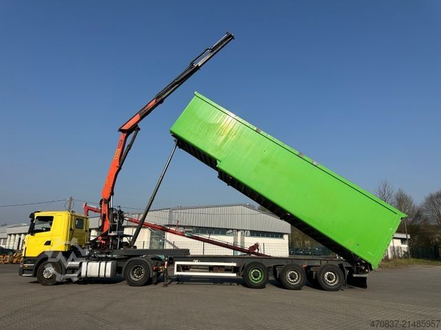 Tipper semitrailer  Reiling Glas Recycling / Palfinger PK 18000