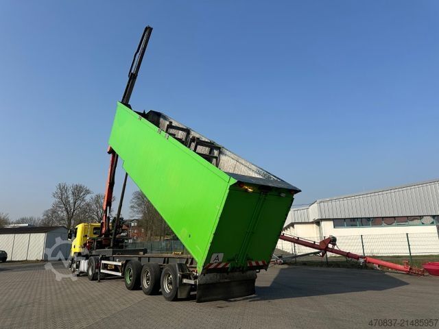 Tipper semitrailer Reiling Glas Recycling / Palfinger PK 18000