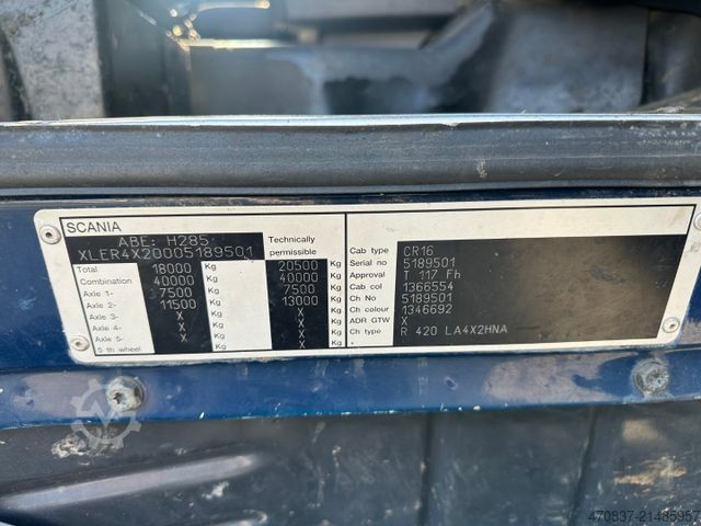 Tipper semitrailer Reiling Glas Recycling / Palfinger PK 18000