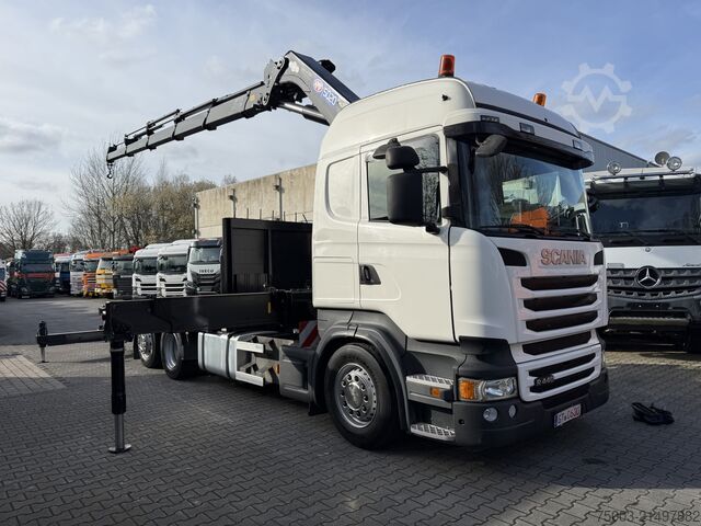 LKW mit Pritsche (offen) Scania R440 6X2*4 Kran HMF 5020 K5