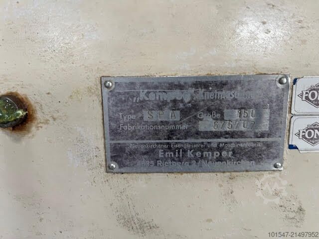 Spiralmischer KEMPER SPA 150