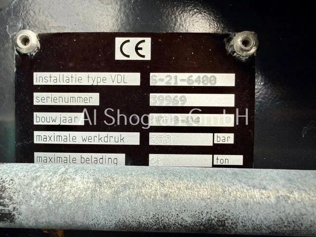 Hook arm system MAN TGX 26.500 6x2/VDL S-21/Lenk + Liftachse/210tkm