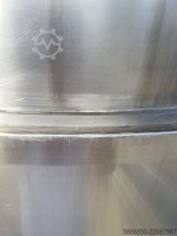 2000 L insulated stainless steel tank with agitator  
