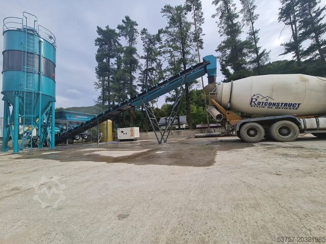Concrete mixing plant / concrete plant CONSTMACH Concrete Mixing Plant 30M3/H Small Mobil Concrete Mixing Plant
