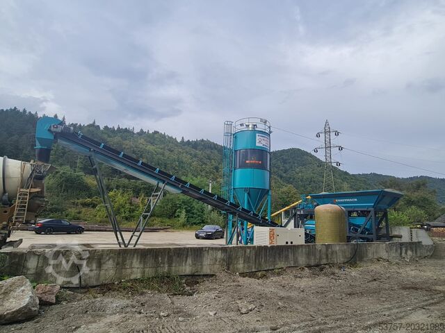 Concrete mixing plant / concrete plant CONSTMACH Concrete Mixing Plant 30M3/H Small Mobil Concrete Mixing Plant