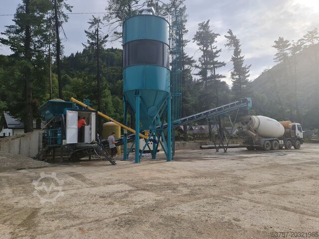 Concrete mixing plant / concrete plant CONSTMACH Concrete Mixing Plant 30M3/H Small Mobil Concrete Mixing Plant