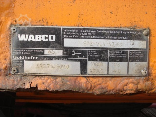 Low loader semitrailer GOLDHOFER STZ VL4-47/80 Tiefladerauflieger 4xLenk+Funk