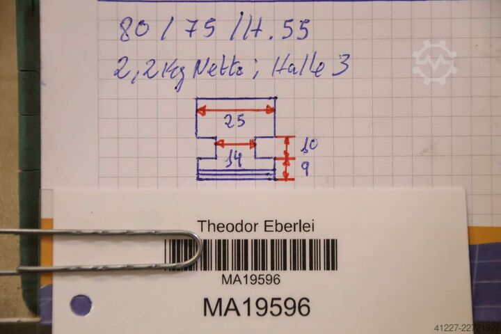 Wechselbacken unbekannt Breite 25 mm