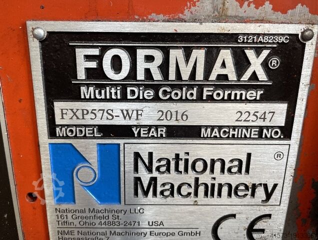 7 die - 7 blow warm forming header NATIONAL FORMAX PLUS FXP57S WF