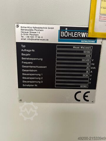 Kaltwalzwerk Bandwalzwerk Carl Wezel BW500/420