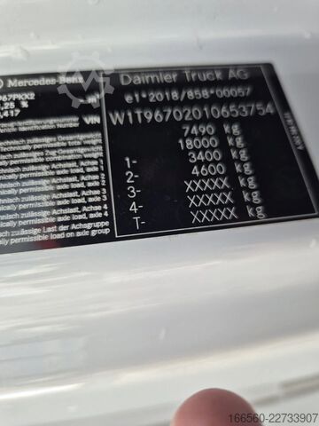 Geschlossener Behälter Mercedes-Benz Atego 818 L