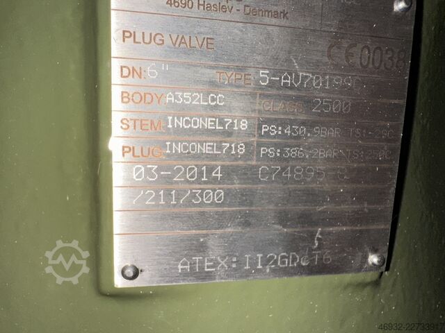 Industriearmaturen Della Foglia, Mokveld, Pentair, HP, Industriearmaturen,