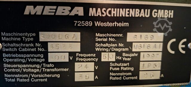 Bandsäge MEBA 400 DGA-700