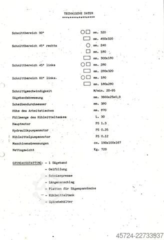 Bandsäge Rüsch 450G
