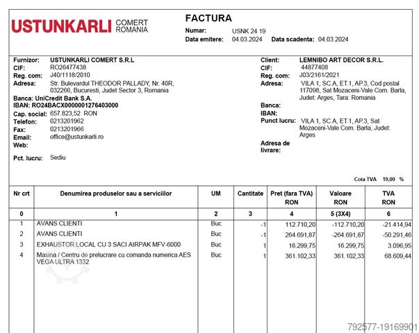 Machining center AES VEGA ULTRA 1332