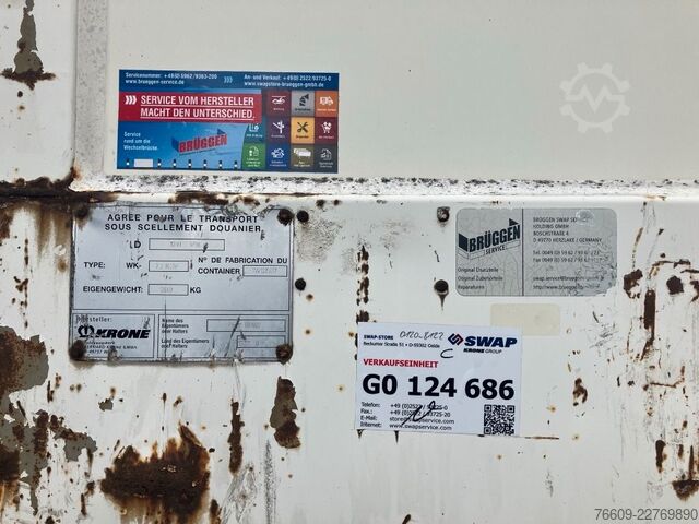 Swap body trailer KRONE Wechselbrücke Koffer
