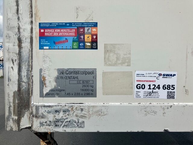 Swap body trailer SPIER Wechselbrücke Koffer