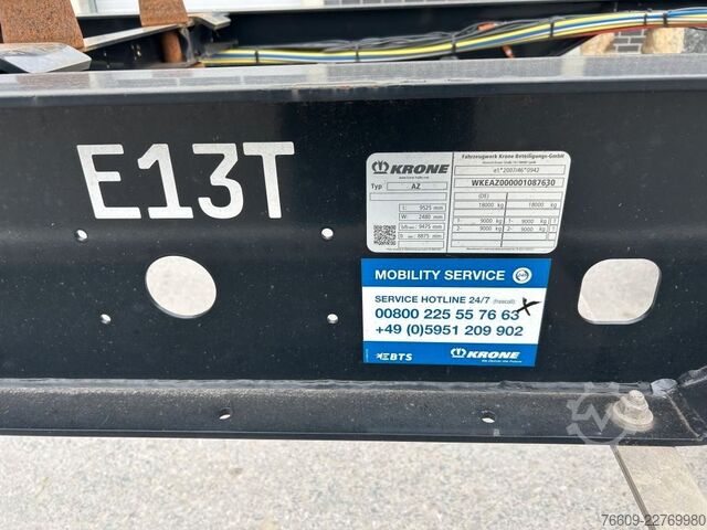 Swap chassis trailer KRONE 2 Achswechselfahrgestell, Typ: AZW 18 eL3B9