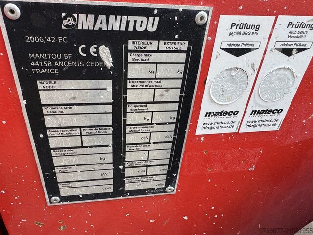 Manitou 150 AETJ Compact Gelenkarmarbeitsbühne / Arbeitsbühne 2013, Arbeitshöhe 15,40 m MANITOU 150 AETJ Compact Knikarmhoogwerker / Arbeitsbuhne 2013 15,40M Werkhoogte