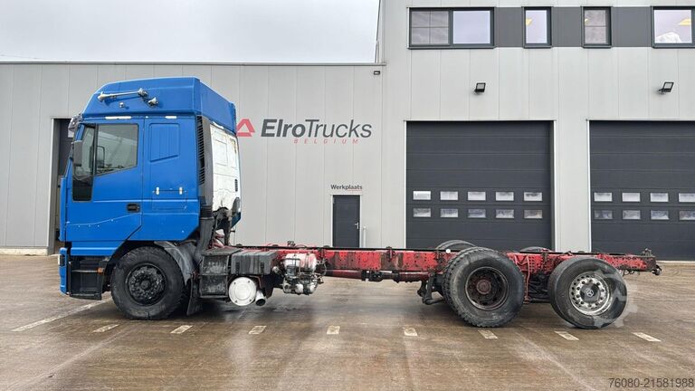 Fahrgestell mit Fahrerhaus Iveco EUROSTAR 440 E 42 (MANUAL PUMP / POMPE MANUELLE...