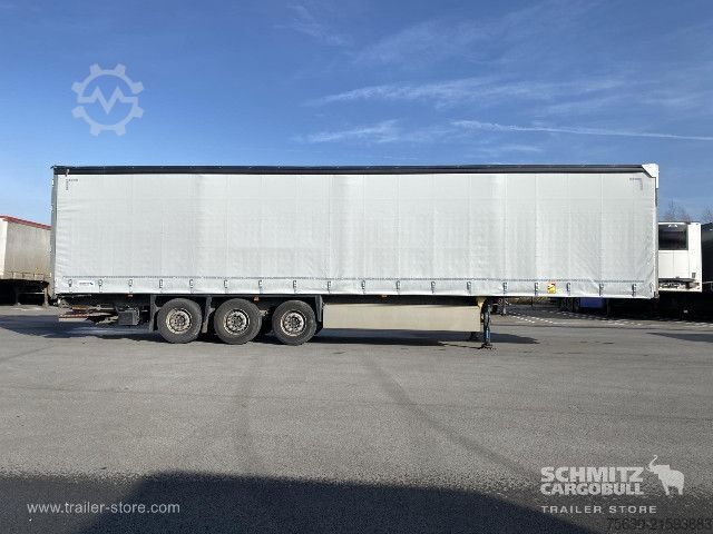 Open semitrailer with tarp Schmitz Cargobull Semitrailer Curtainsider Standard Hayon