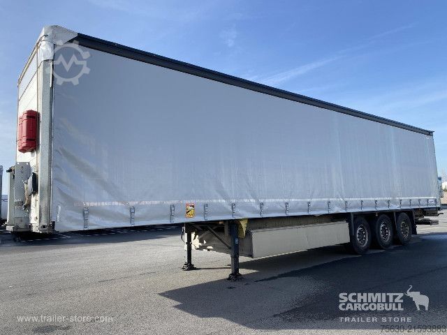 Open semitrailer with tarp Schmitz Cargobull Semitrailer Curtainsider Standard Hayon