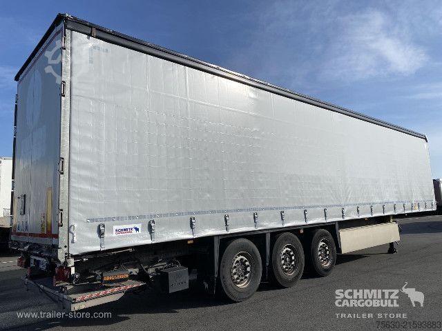 Open semitrailer with tarp Schmitz Cargobull Semitrailer Curtainsider Standard Hayon