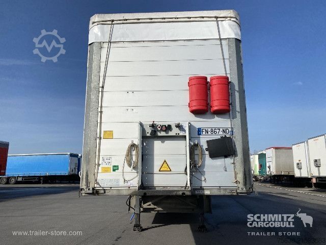 Open semitrailer with tarp Schmitz Cargobull Semitrailer Curtainsider Standard Hayon
