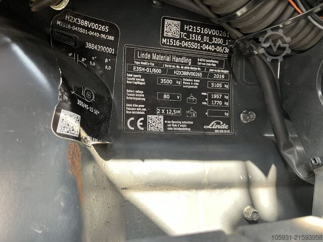 Elektro 4 Rad-Stapler Linde E35H-01/600