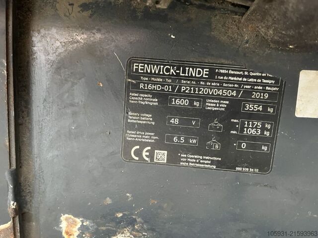 Schubmaststapler Linde R16HD-01