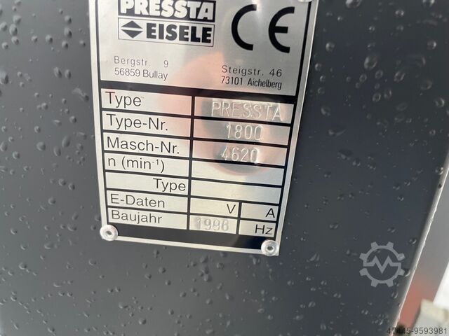 Corner crimper Pressta Eisele Presta 1800