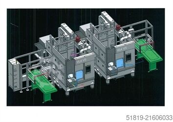 Bearbeitungszelle / Vertikaldrehmaschine EMAG VL 4
