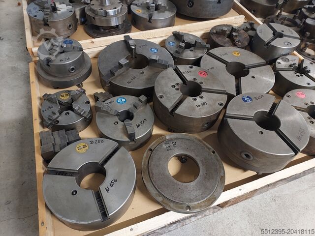 Posten Drehfutter für Drehmaschine WMW Roto Record Neidlein TOS Dreibackenfutter Planscheiben