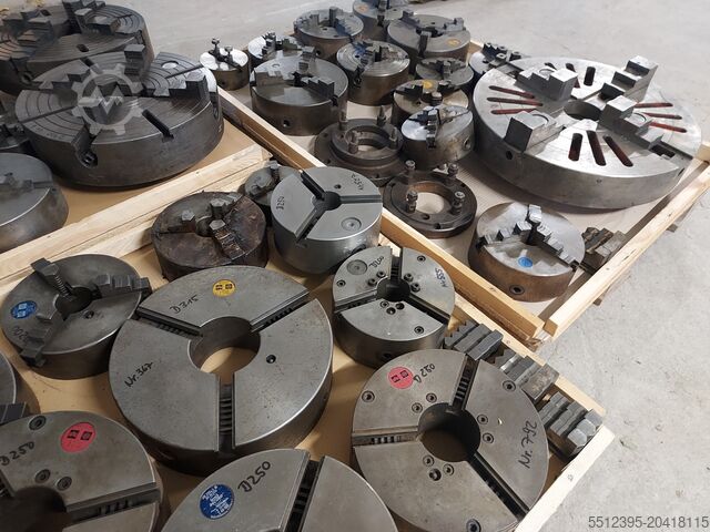 Posten Drehfutter für Drehmaschine WMW Roto Record Neidlein TOS Dreibackenfutter Planscheiben