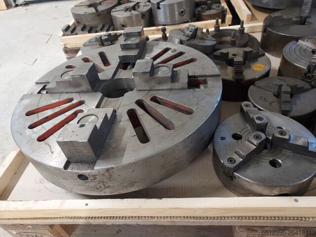 Posten Drehfutter für Drehmaschine WMW Roto Record Neidlein TOS Dreibackenfutter Planscheiben