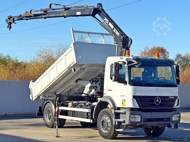 Autokran MERCEDES-BENZ AXOR 1833 * HIAB 144 B - 3 HIDUO + FUNK * TOP