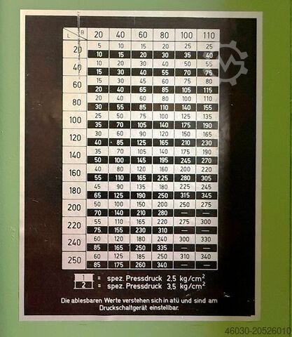 Veneer press Ott JU 2511/70