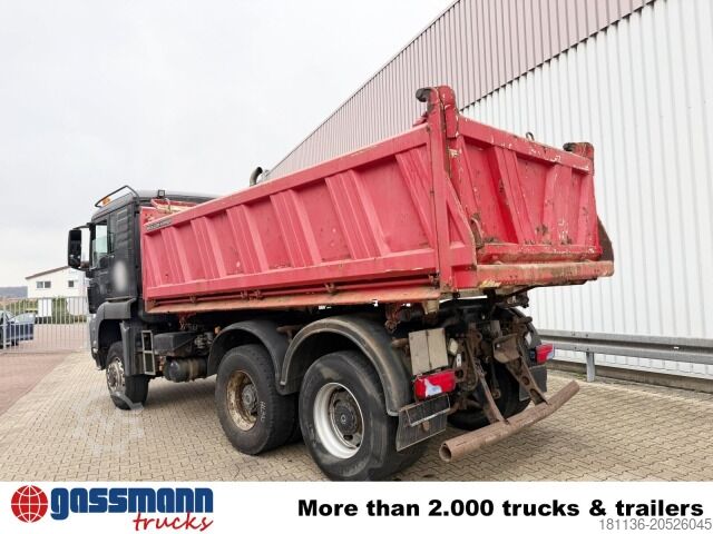 Tipper truck MAN TGA 26.400 6x6 BB, Winterdienstausstattung