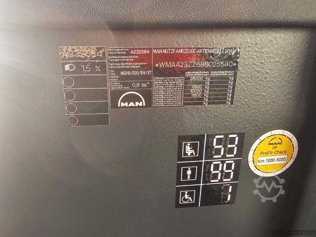 Gelenkbus MAN Lions City Gelenkbus, Retarder, TÜV 08/2026