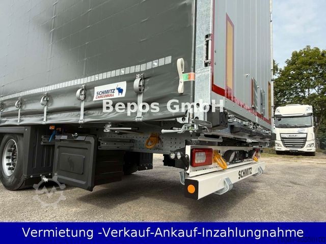 Open semitrailer with tarp SCHMITZ CARGOBULL SCS 24/L-13.62 Mega-Verbreiterbahr -Lift,E-Rad