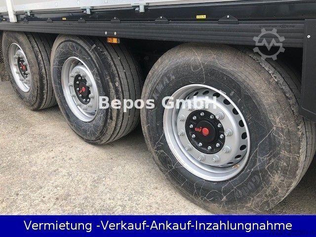 Open semitrailer with tarp KRONE SD - Profi Liner-PK-SAF-Bordwandsieder-Rungen