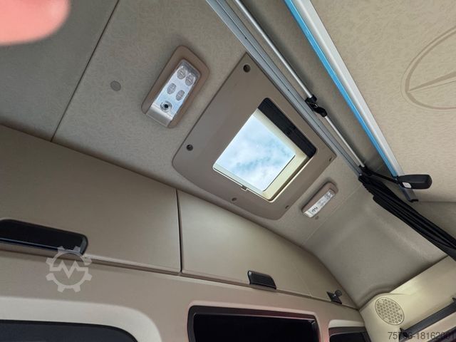 Flatbed truck with tarp MERCEDES-BENZ ACTROS 2545 / GIGA / RETARDER  / LENKACHSE / LBW