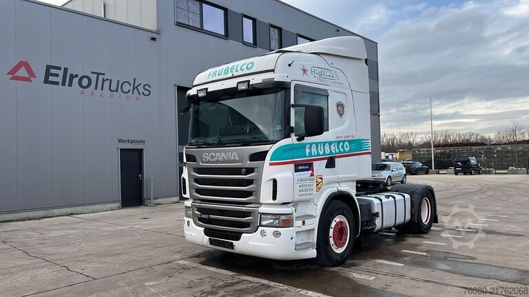 Standard tractor Scania G 480 (EURO 5 / 2 TANKS / BELGIAN TRUCK / RETAR...