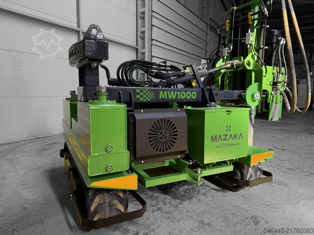 Pile Driver Machine Mazaka Heavy İndustry Türkiye MW1000 Solar pile driver machine